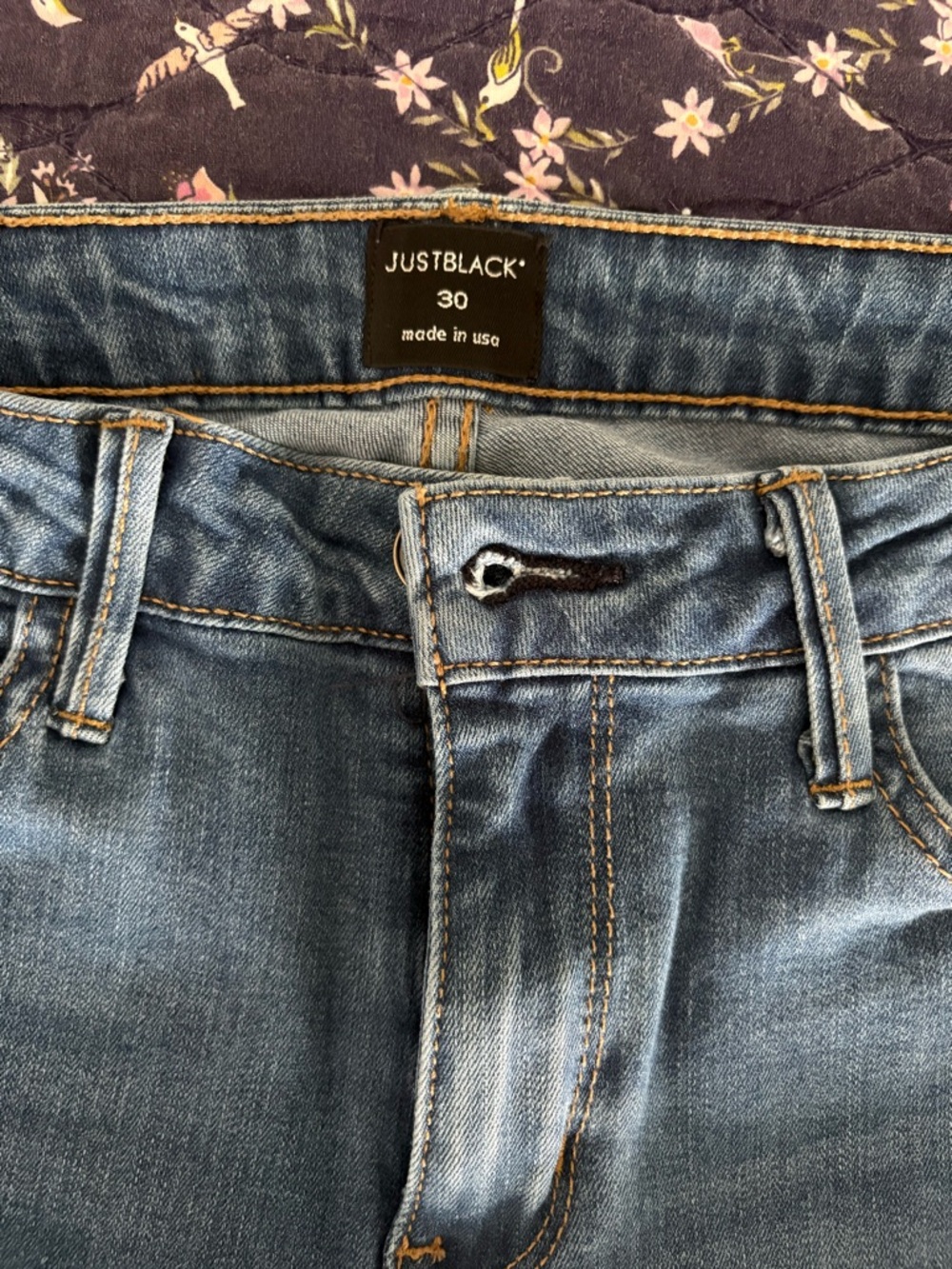 Just Black Light Blue High-Rise Women's Jeans - Picture 7 of 7